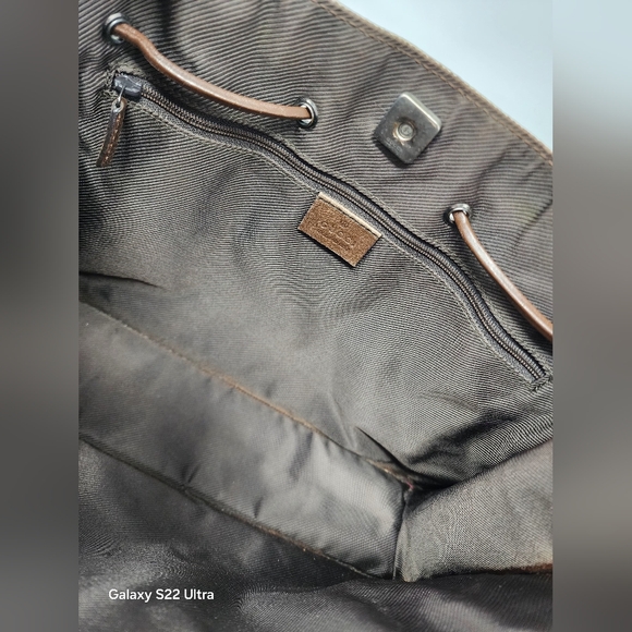 Gucci Vintage Canvas & Leather Shoulder Bag - Picture 12 of 14